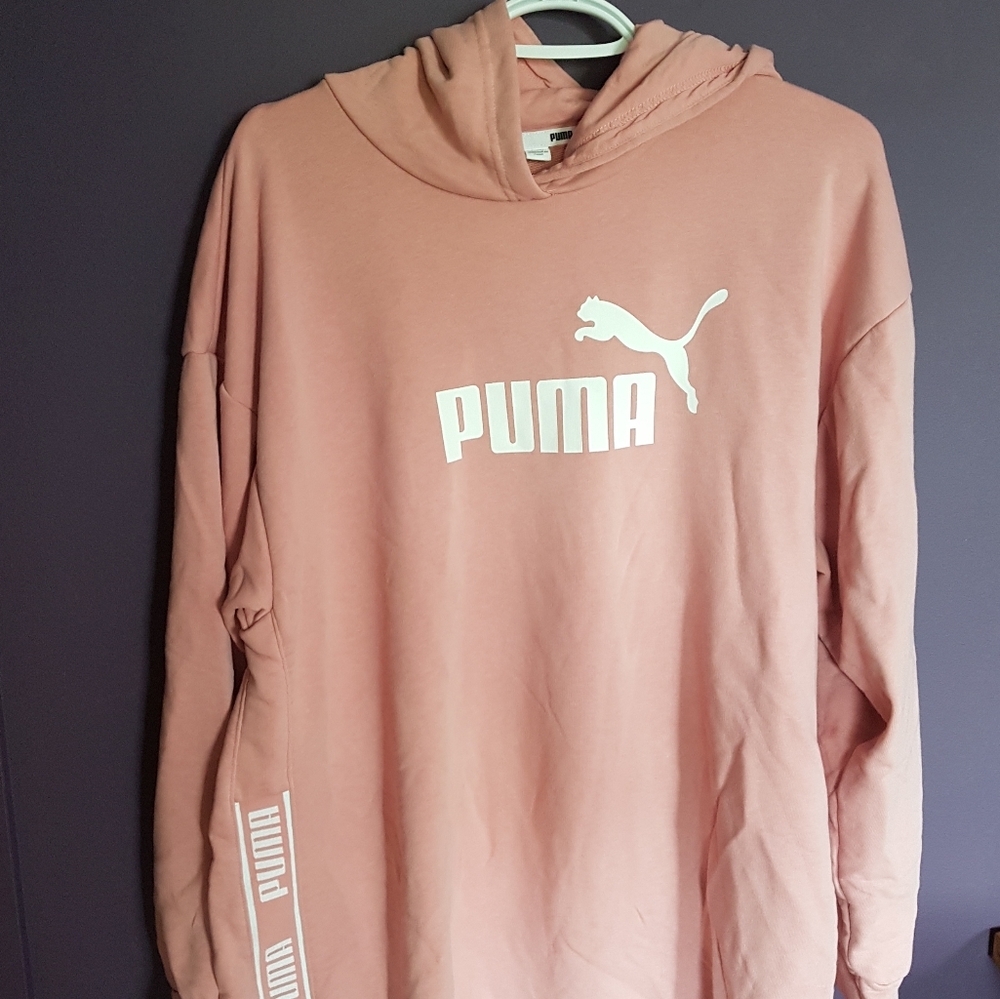 pink puma sweater